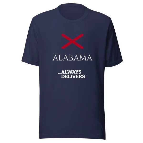 alabama-always-delivers-tee|tee|navy