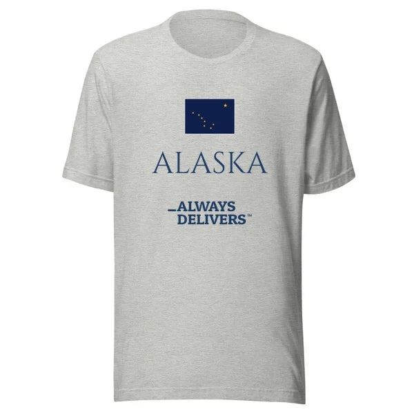 alaska-always-delivers-tee|tee|heather
