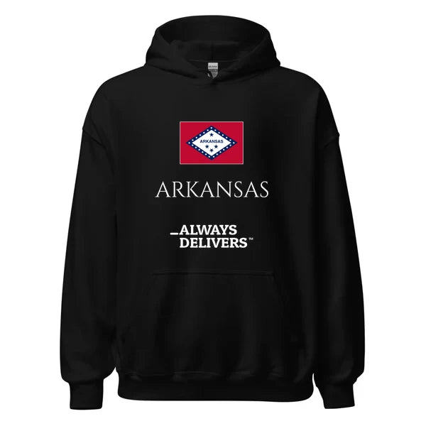arkansas-always-delivers-hoodie|hoodie|black