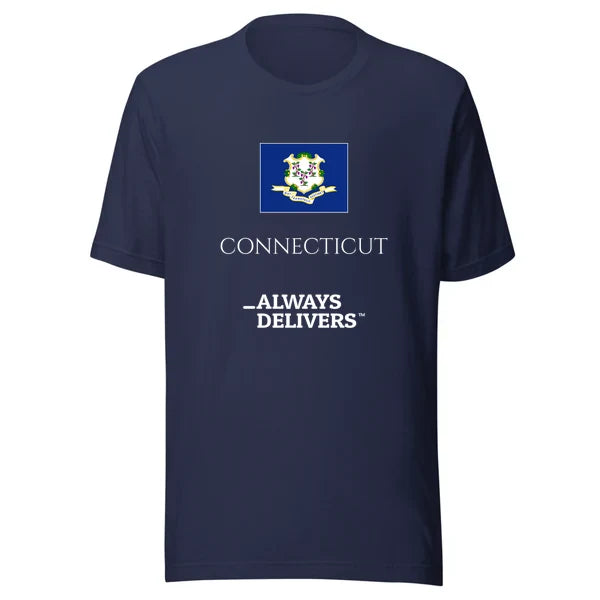 connecticut-always-delivers-tee|tee|navy