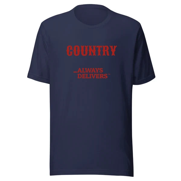 country-always-delivers-tee|tee|navy