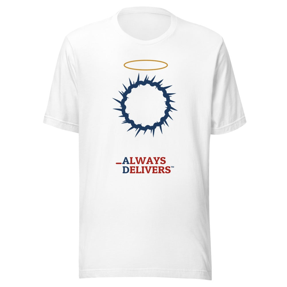 Crown of Thorns full color on white tee