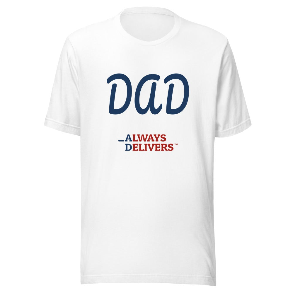 DAD Classic full color on white tee