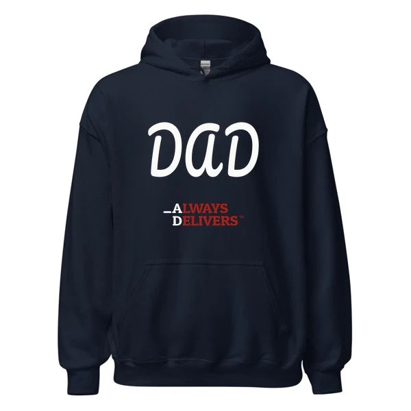 dad-always-delivers-hoodie|hoodie|navy