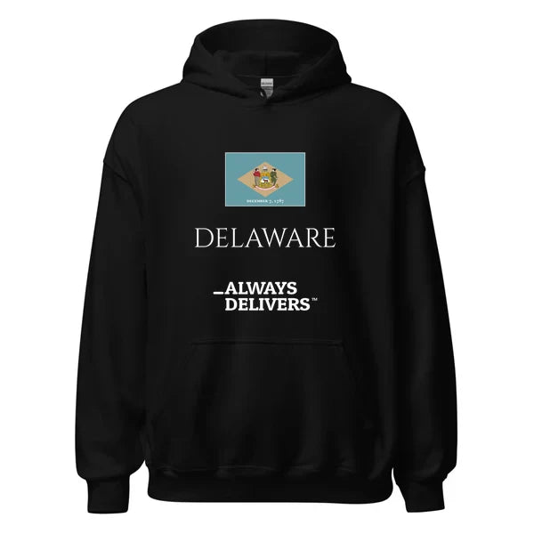 delaware-always-delivers-hoodie|hoodie|black