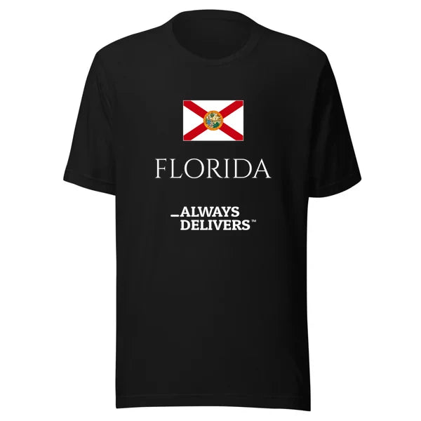 florida-always-delivers-tee|tee|black