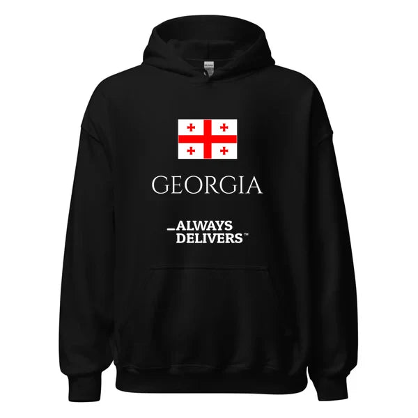georgia-always-delivers-hoodie|hoodie|black