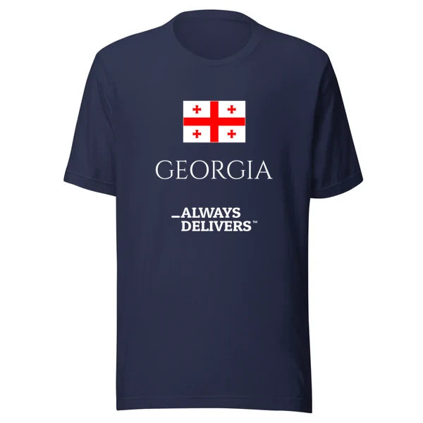 georgia-always-delivers-tee|tee|navy