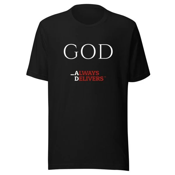 god-always-delivers-tee|tee|black