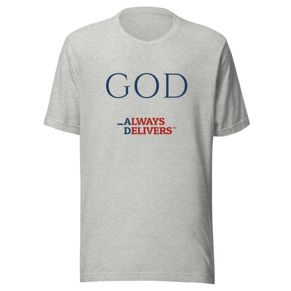 god-always-delivers-tee|tee|heather