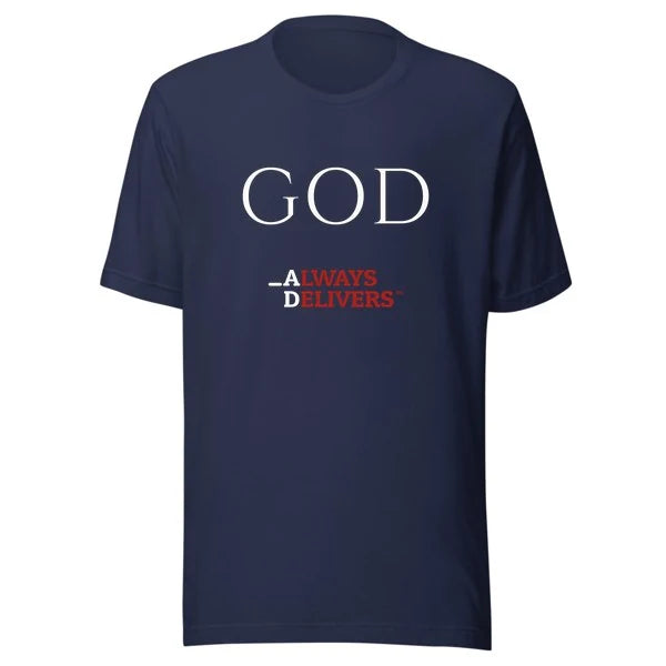 god-always-delivers-tee|tee|navy