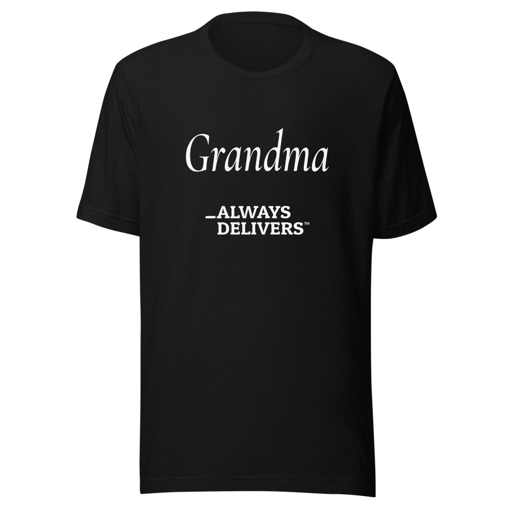 Grandma Elegant — White ink — Black