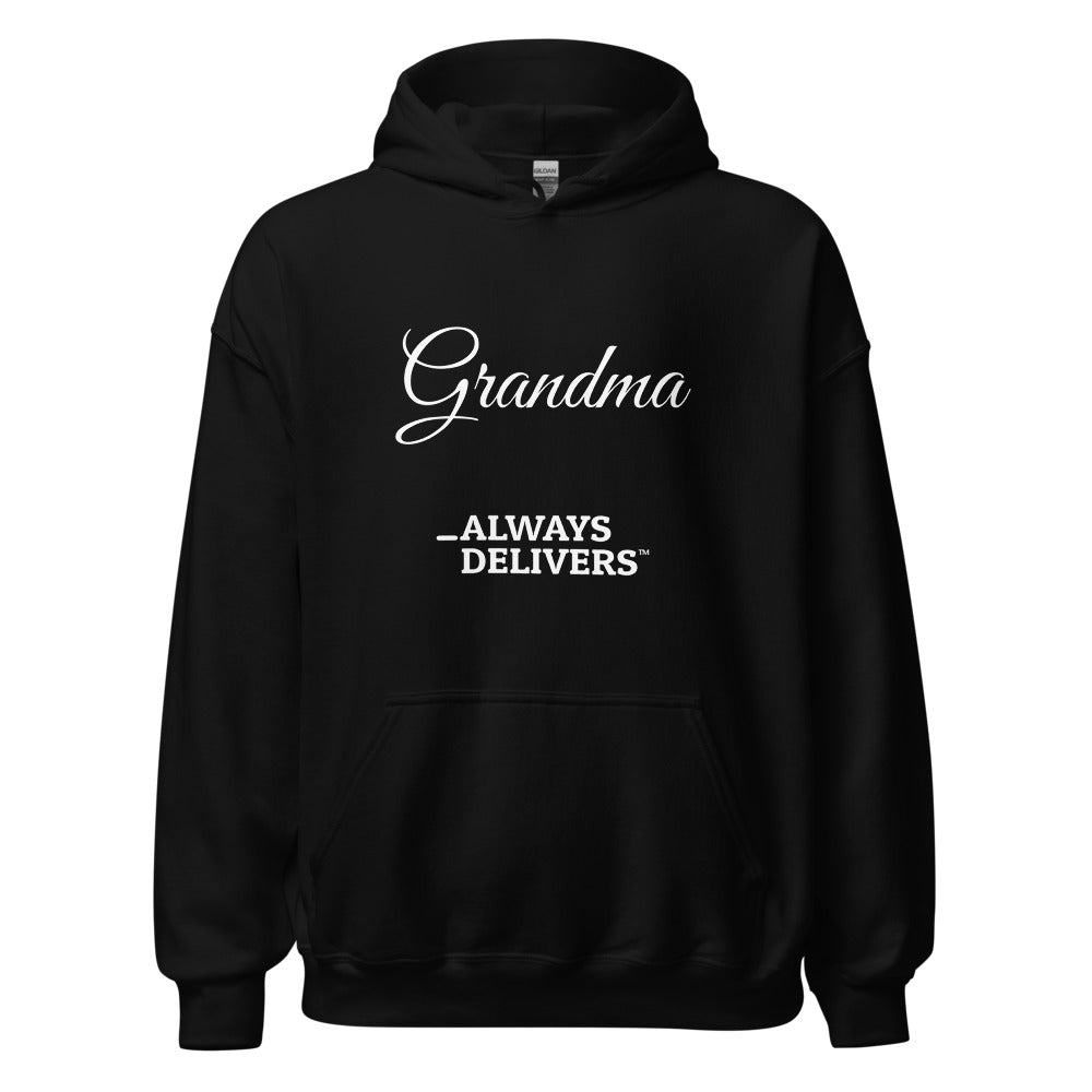 Grandma Grace — White ink — Black