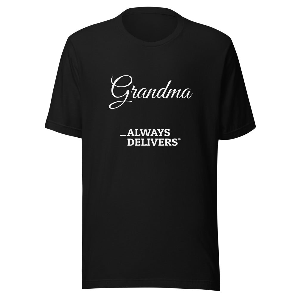Grandma Grace — White ink — Black