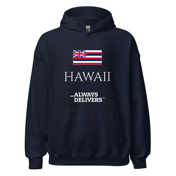 hawaii-always-delivers-hoodie|hoodie|navy