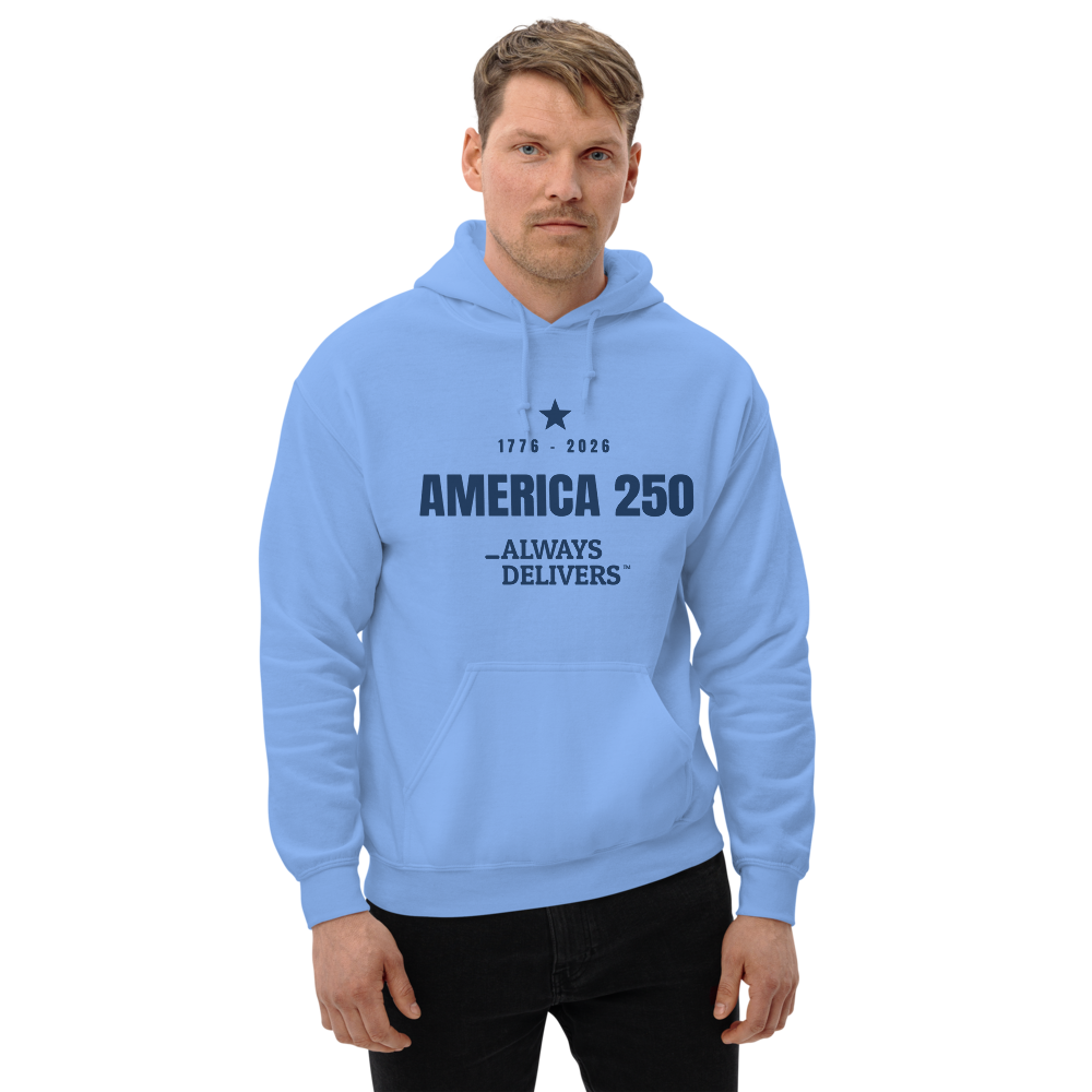 USA250 mono Carolina Blue