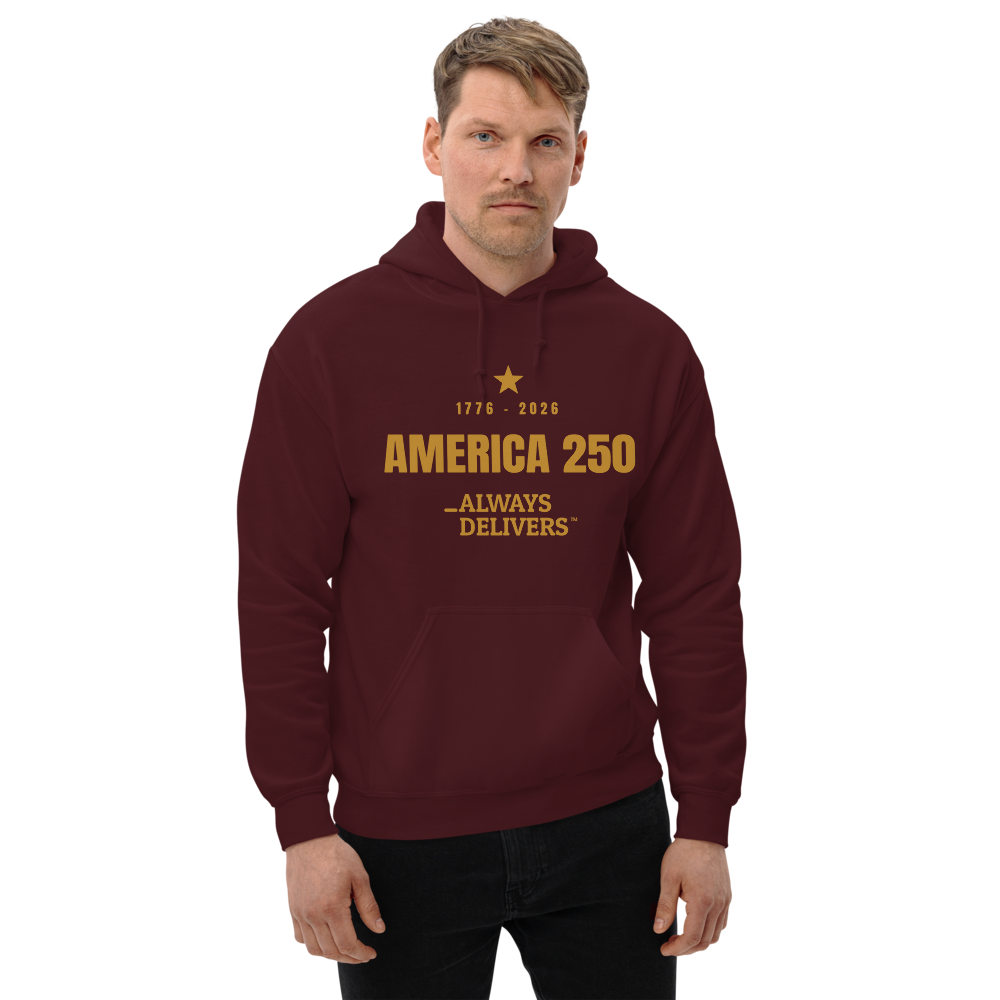 USA250 mono Maroon