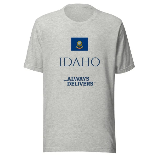 idaho-always-delivers-tee|tee|heather