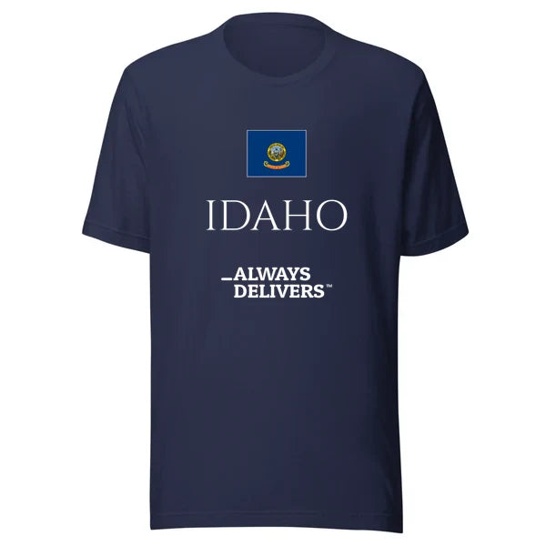 idaho-always-delivers-tee|tee|navy