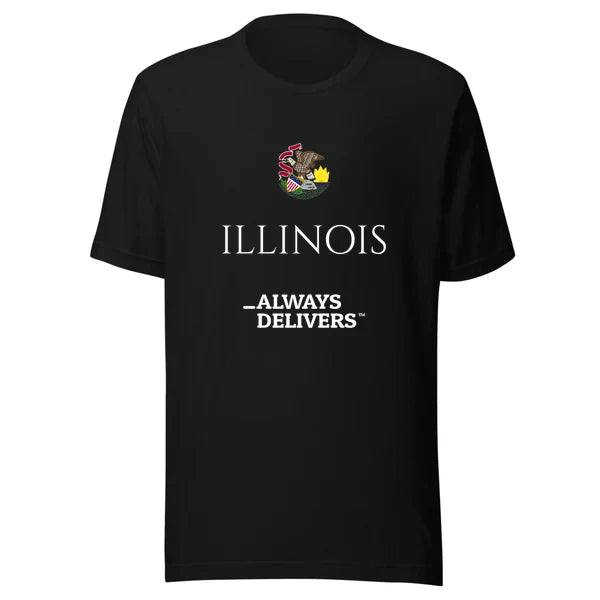 illinois-always-delivers-tee|tee|black