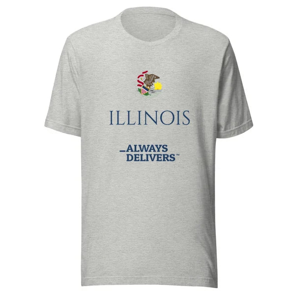 illinois-always-delivers-tee|tee|heather