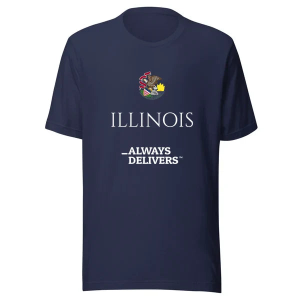 illinois-always-delivers-tee|tee|navy