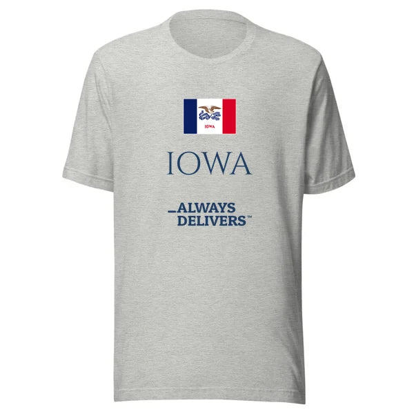 iowa-always-delivers-tee|tee|heather