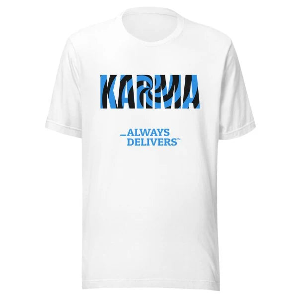 karma-always-delivers-tee|tee|white