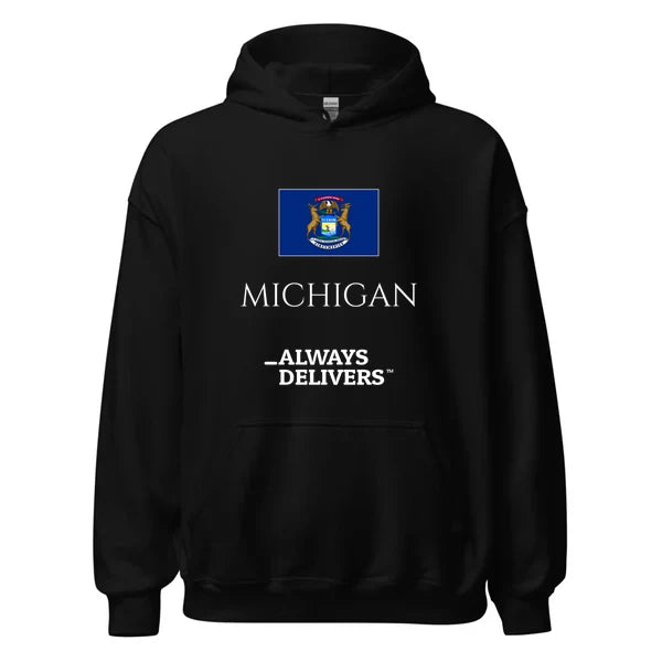 michigan-always-delivers-hoodie|hoodie|black