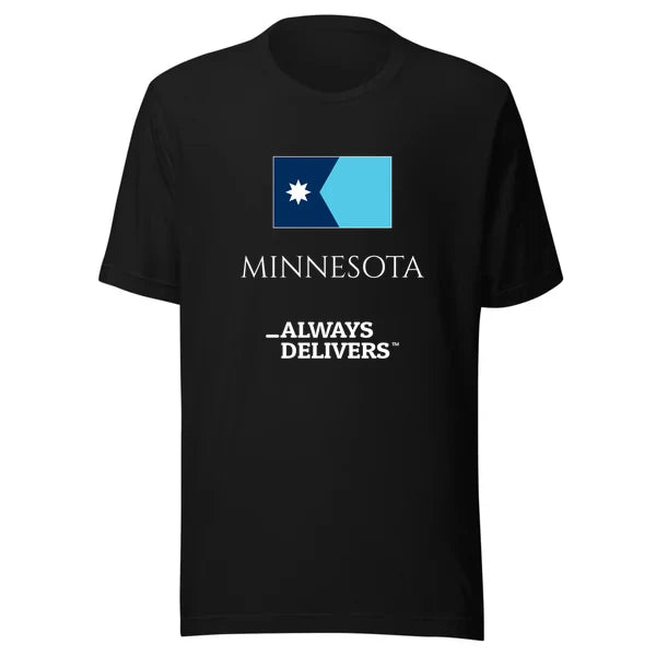 minnesota-always-delivers-tee|tee|black