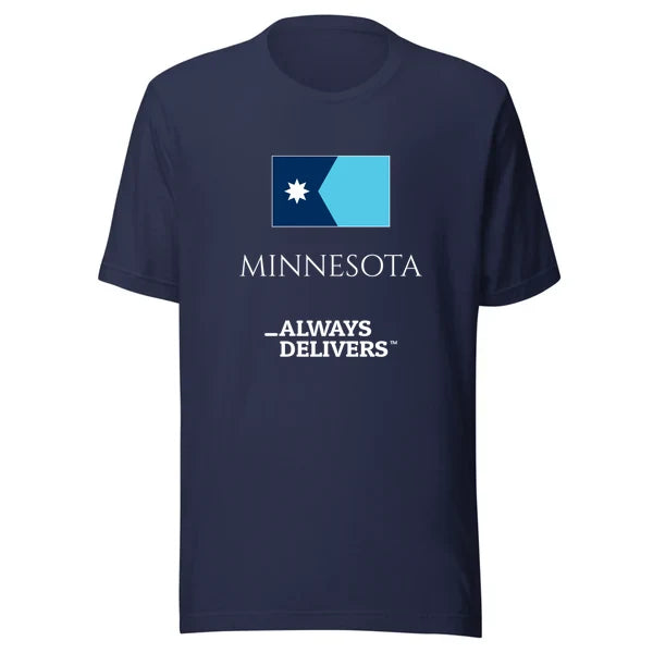 minnesota-always-delivers-tee|tee|navy