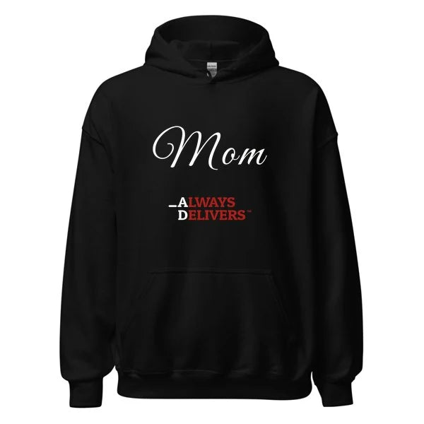 mom-always-delivers-hoodie|hoodie|black