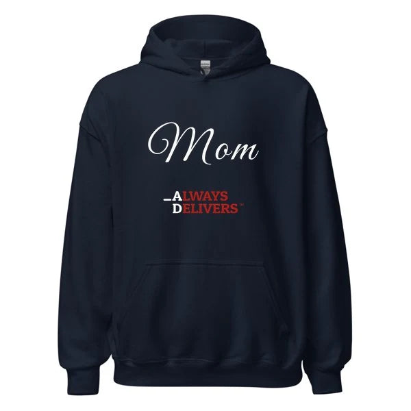mom-always-delivers-hoodie|hoodie|navy