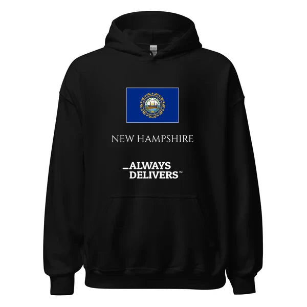 newhampshire-always-delivers-hoodie|hoodie|black