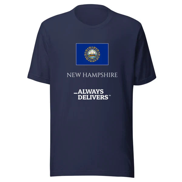 newhampshire-always-delivers-tee|tee|navy