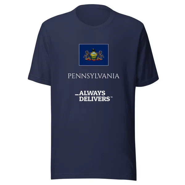 pennsylvania-always-delivers-tee|tee|navy