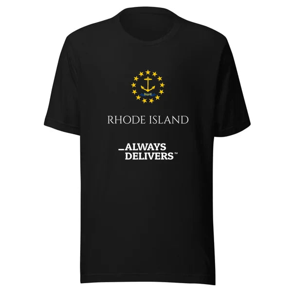 rhodeisland-always-delivers-tee|tee|black