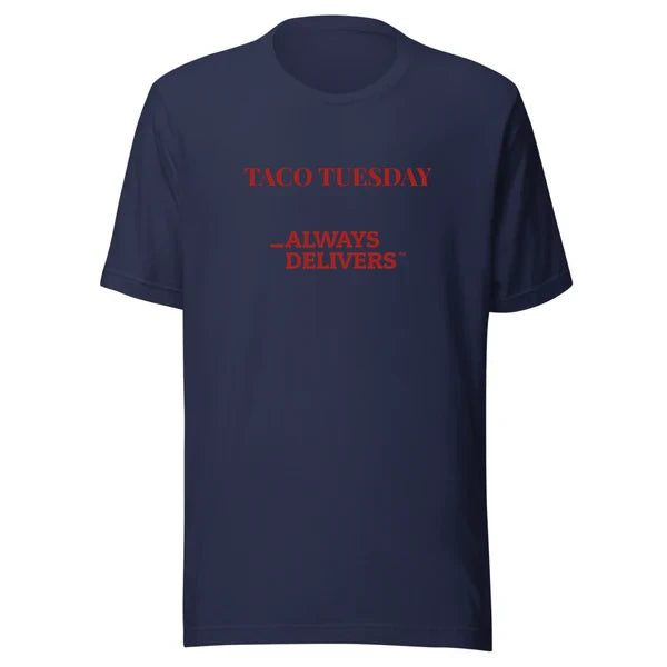 taco-always-delivers-tee|tee|navy