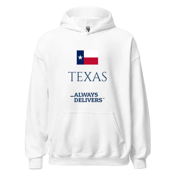 texas-always-delivers-hoodie|hoodie|white
