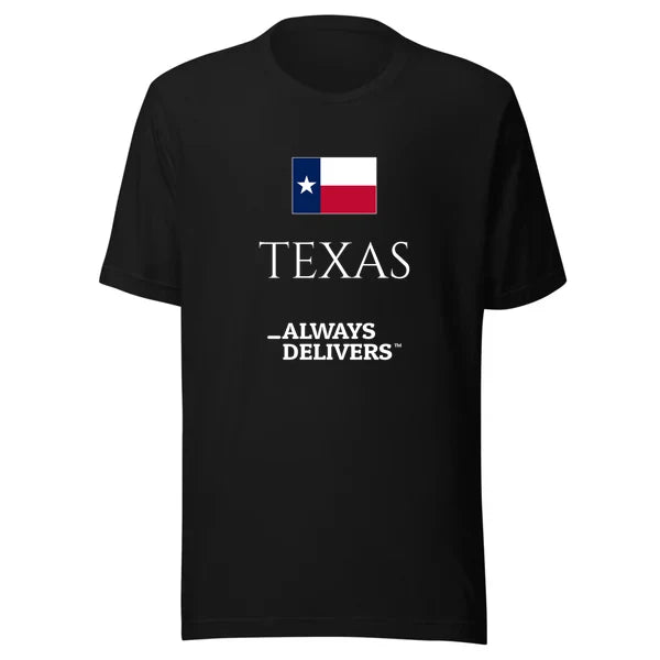 texas-always-delivers-tee|tee|black