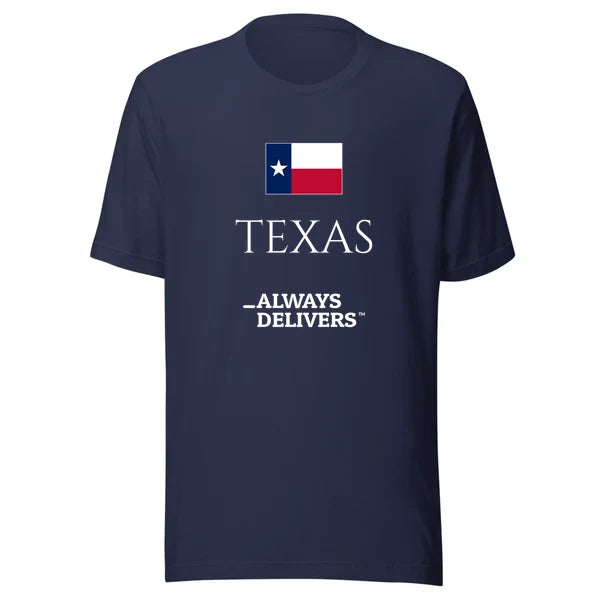 texas-always-delivers-tee|tee|navy