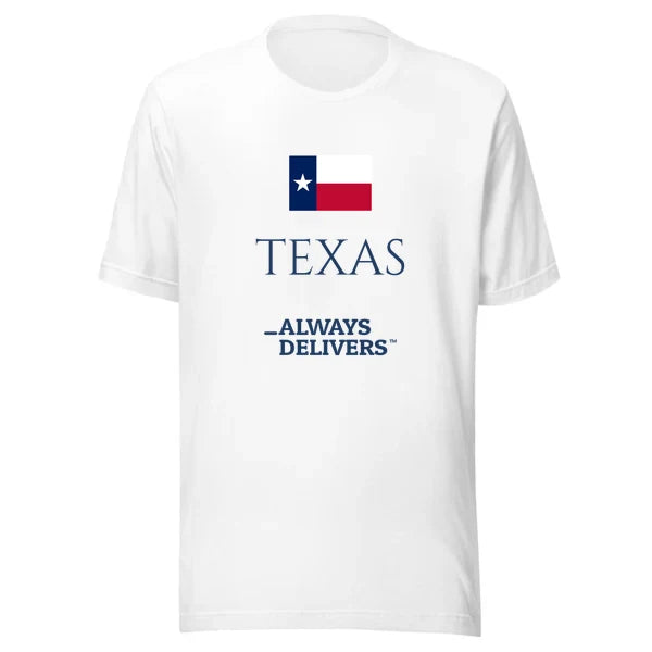 texas-always-delivers-tee|tee|white