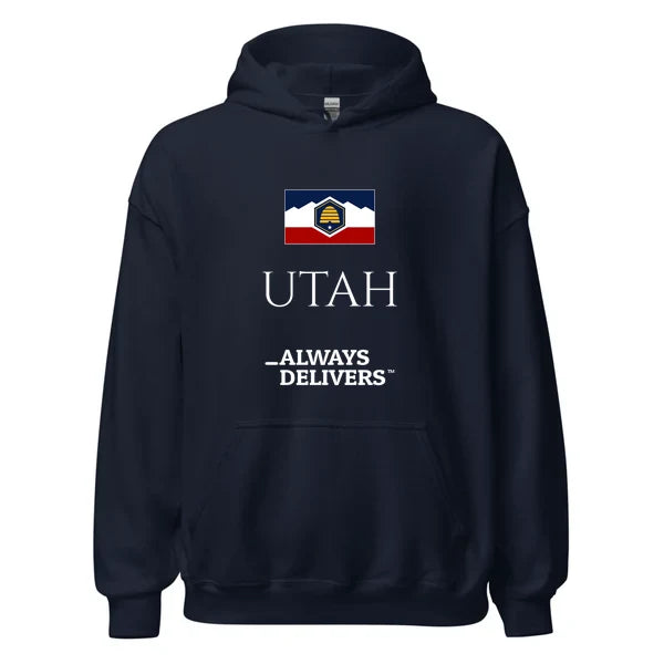 utah-always-delivers-hoodie|hoodie|navy