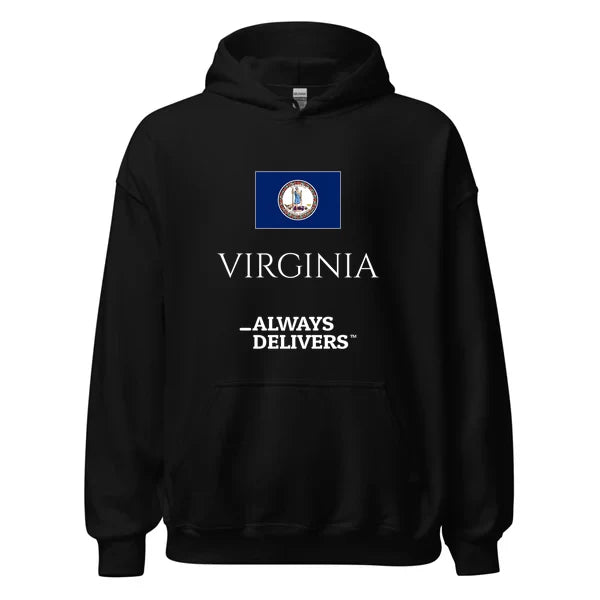 virginia-always-delivers-hoodie|hoodie|black
