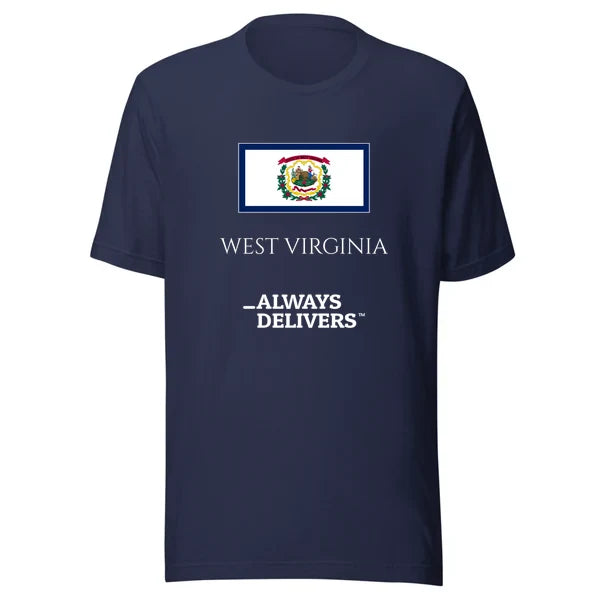 westvirginia-always-delivers-tee|tee|navy