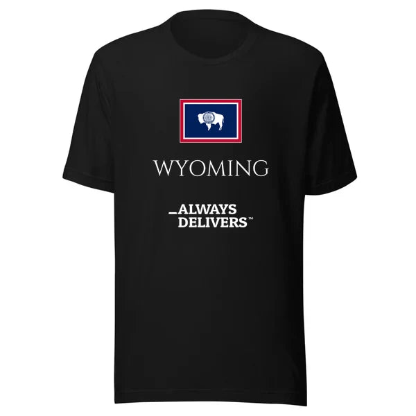 wyoming-always-delivers-tee|tee|black